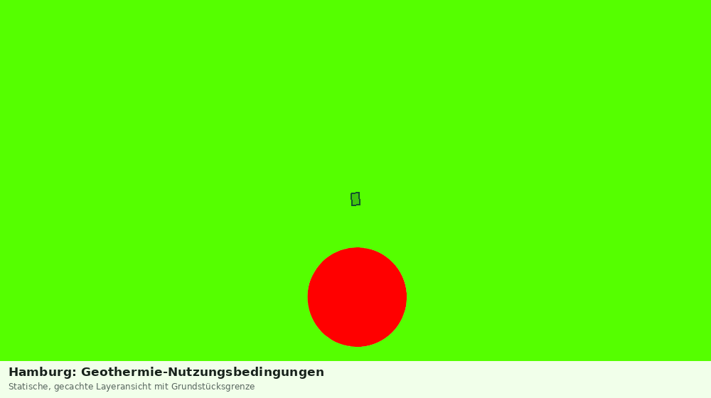 Statische Kartenansicht: Hamburg: Geothermie-Nutzungsbedingungen
