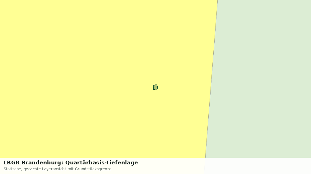 Statische Kartenansicht: LBGR Brandenburg: Quartärbasis-Tiefenlage