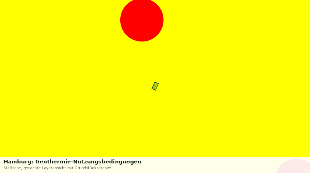 Statische Kartenansicht: Hamburg: Geothermie-Nutzungsbedingungen