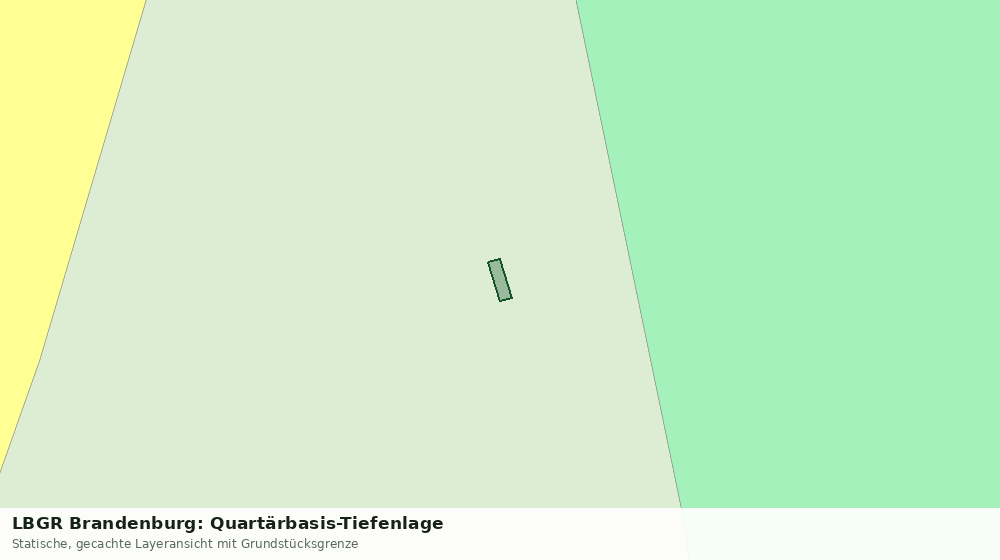 Statische Kartenansicht: LBGR Brandenburg: Quartärbasis-Tiefenlage