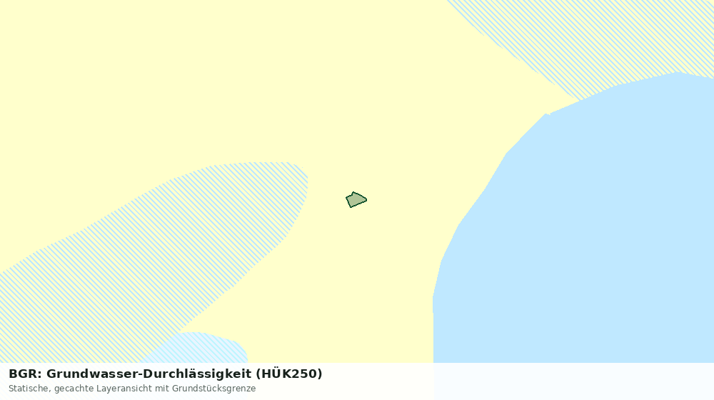Statische Kartenansicht: BGR: Grundwasser-Durchlässigkeit (HÜK250)