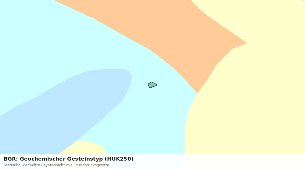 Statische Kartenansicht: BGR: Geochemischer Gesteinstyp (HÜK250)