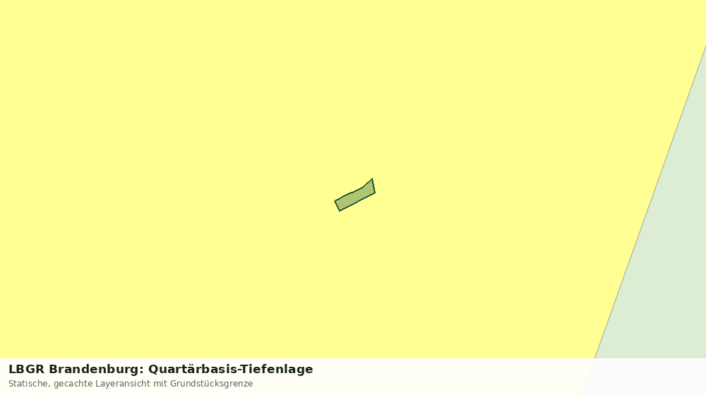 Statische Kartenansicht: LBGR Brandenburg: Quartärbasis-Tiefenlage