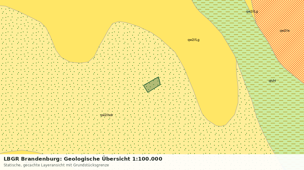 Statische Kartenansicht: LBGR Brandenburg: Geologische Übersicht 1:100.000
