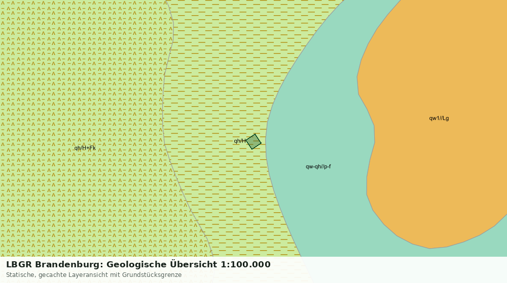 Statische Kartenansicht: LBGR Brandenburg: Geologische Übersicht 1:100.000