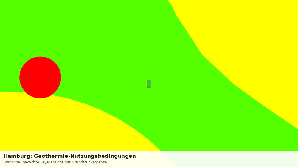 Statische Kartenansicht: Hamburg: Geothermie-Nutzungsbedingungen