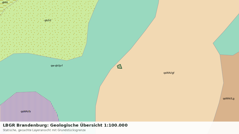 Statische Kartenansicht: LBGR Brandenburg: Geologische Übersicht 1:100.000