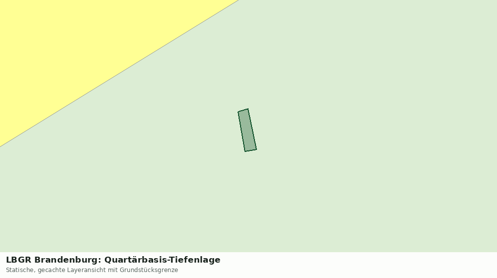 Statische Kartenansicht: LBGR Brandenburg: Quartärbasis-Tiefenlage