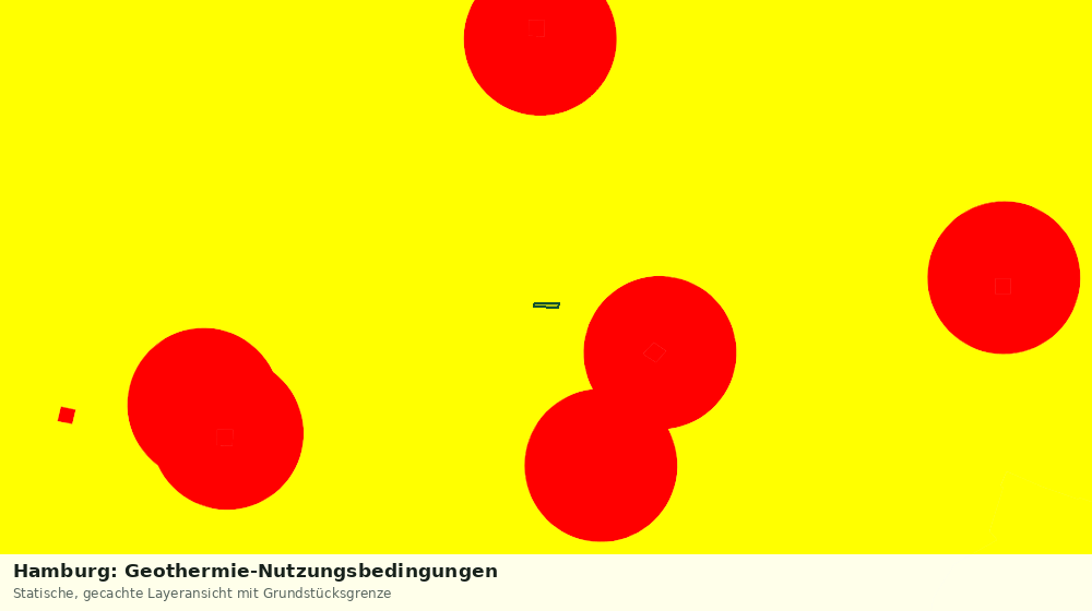 Statische Kartenansicht: Hamburg: Geothermie-Nutzungsbedingungen