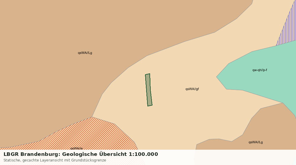 Statische Kartenansicht: LBGR Brandenburg: Geologische Übersicht 1:100.000