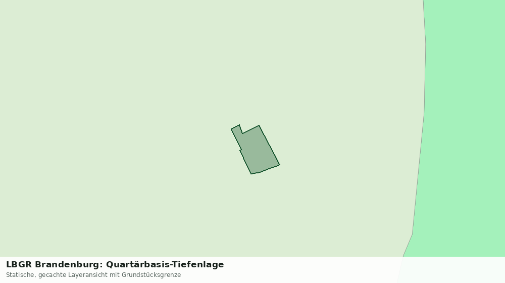 Statische Kartenansicht: LBGR Brandenburg: Quartärbasis-Tiefenlage
