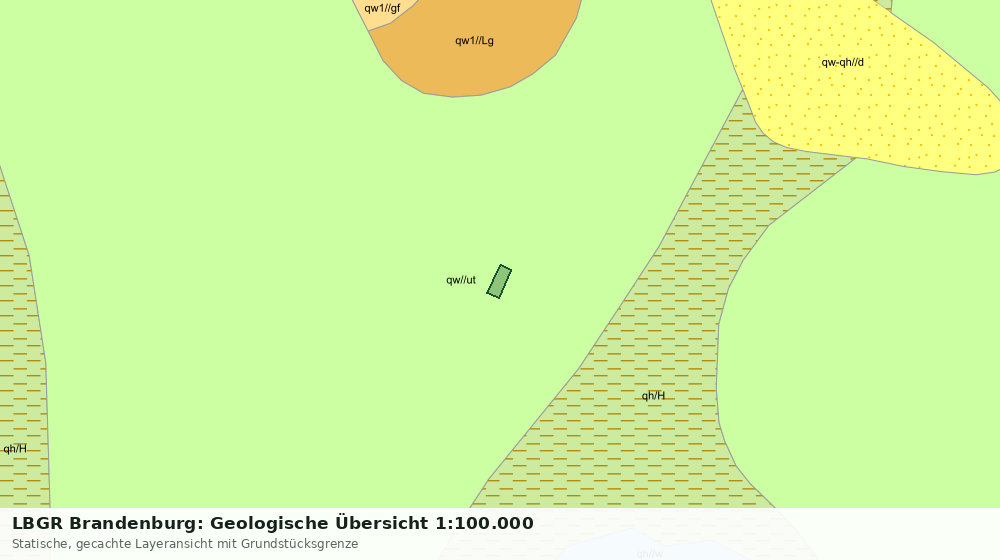 Statische Kartenansicht: LBGR Brandenburg: Geologische Übersicht 1:100.000