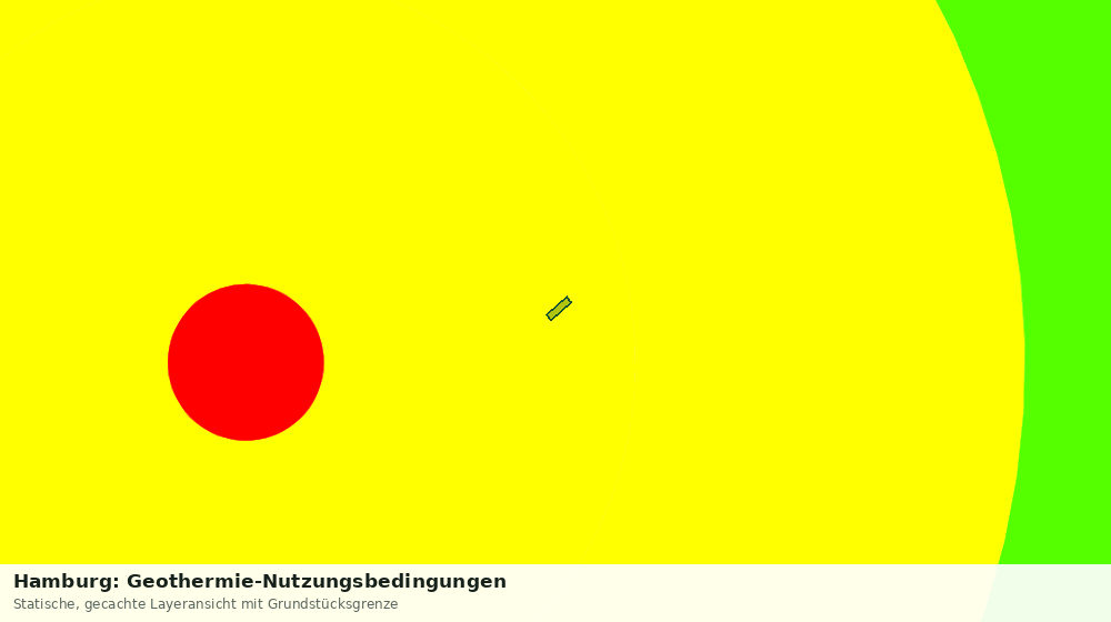 Statische Kartenansicht: Hamburg: Geothermie-Nutzungsbedingungen