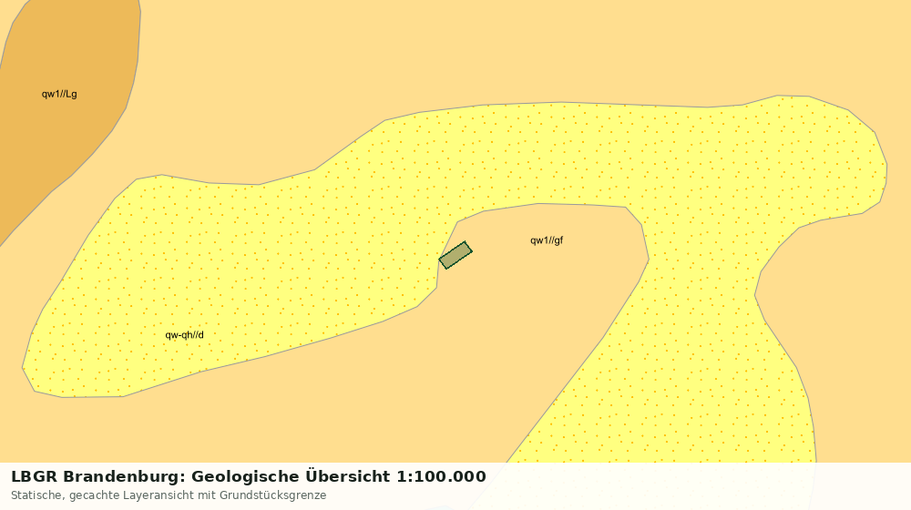 Statische Kartenansicht: LBGR Brandenburg: Geologische Übersicht 1:100.000