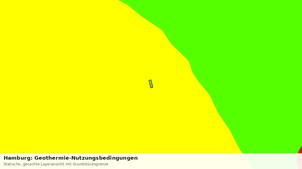 Statische Kartenansicht: Hamburg: Geothermie-Nutzungsbedingungen