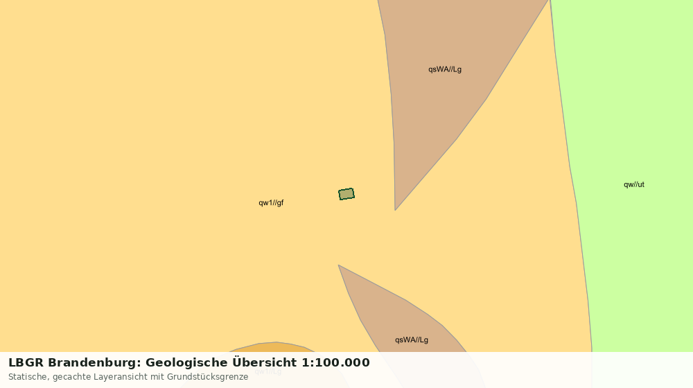 Statische Kartenansicht: LBGR Brandenburg: Geologische Übersicht 1:100.000