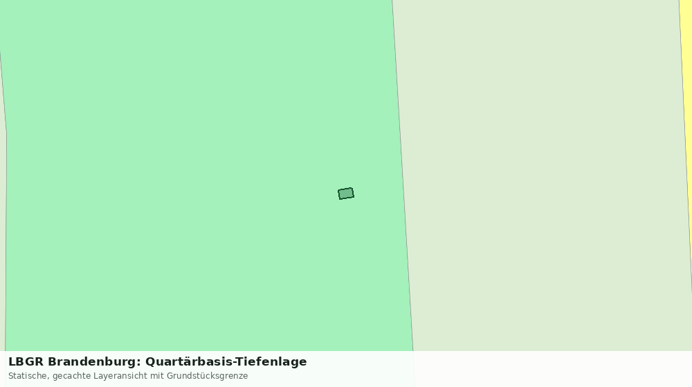 Statische Kartenansicht: LBGR Brandenburg: Quartärbasis-Tiefenlage