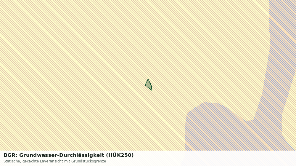 Statische Kartenansicht: BGR: Grundwasser-Durchlässigkeit (HÜK250)