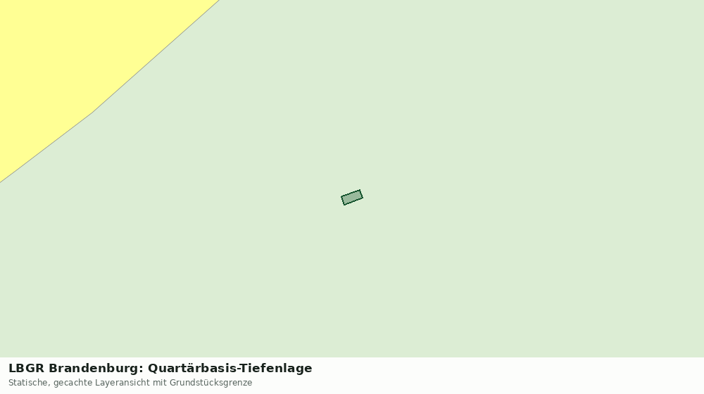 Statische Kartenansicht: LBGR Brandenburg: Quartärbasis-Tiefenlage