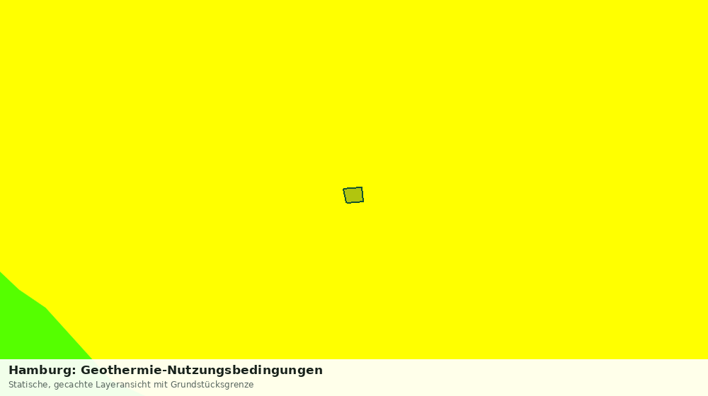 Statische Kartenansicht: Hamburg: Geothermie-Nutzungsbedingungen