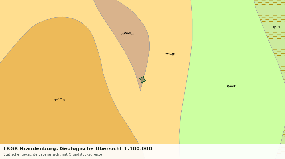 Statische Kartenansicht: LBGR Brandenburg: Geologische Übersicht 1:100.000