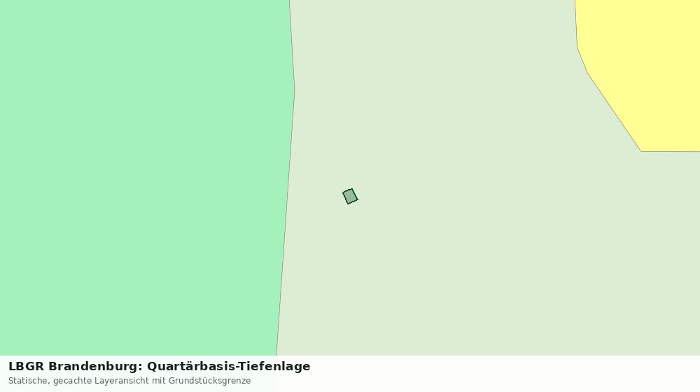 Statische Kartenansicht: LBGR Brandenburg: Quartärbasis-Tiefenlage