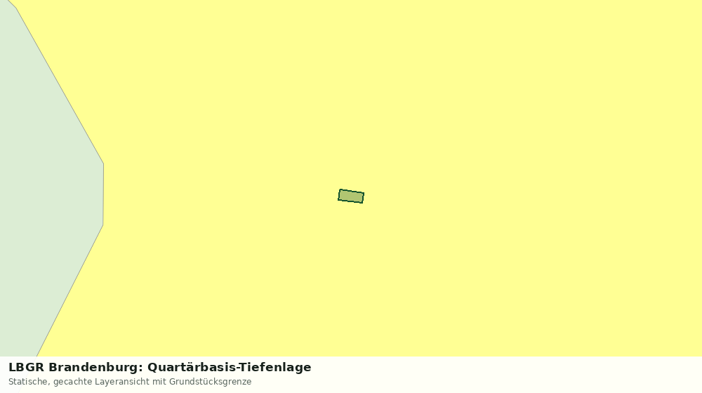 Statische Kartenansicht: LBGR Brandenburg: Quartärbasis-Tiefenlage