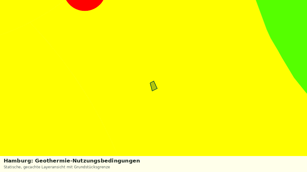 Statische Kartenansicht: Hamburg: Geothermie-Nutzungsbedingungen