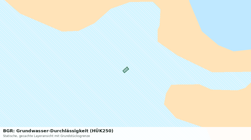 Statische Kartenansicht: BGR: Grundwasser-Durchlässigkeit (HÜK250)