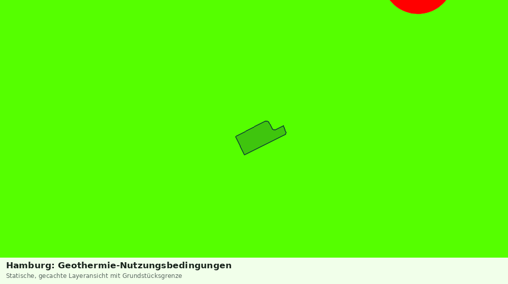 Statische Kartenansicht: Hamburg: Geothermie-Nutzungsbedingungen