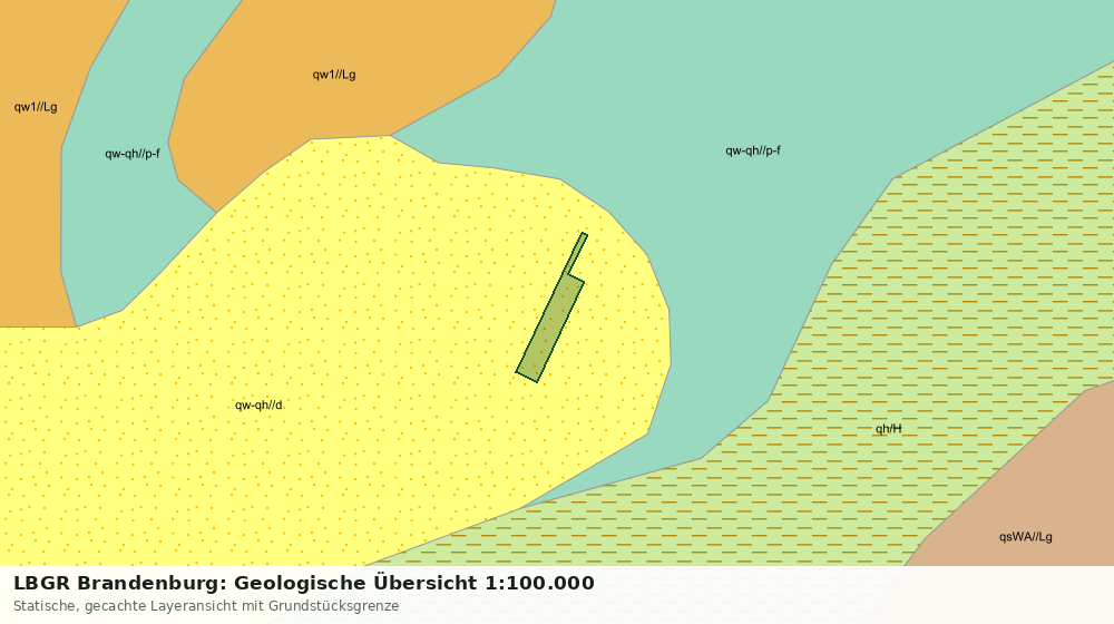 Statische Kartenansicht: LBGR Brandenburg: Geologische Übersicht 1:100.000