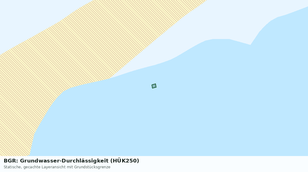 Statische Kartenansicht: BGR: Grundwasser-Durchlässigkeit (HÜK250)