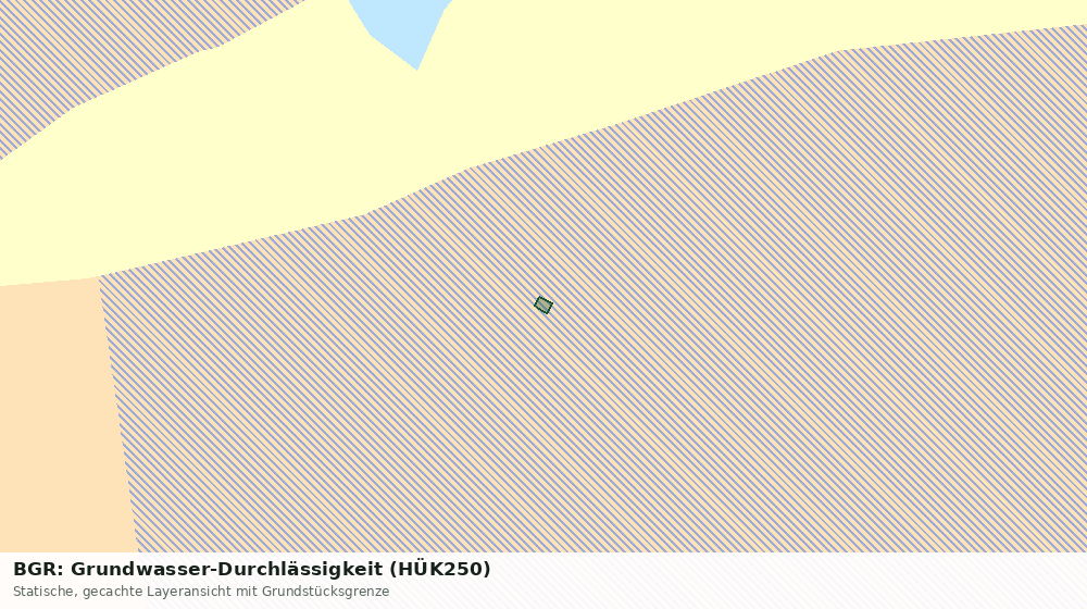 Statische Kartenansicht: BGR: Grundwasser-Durchlässigkeit (HÜK250)