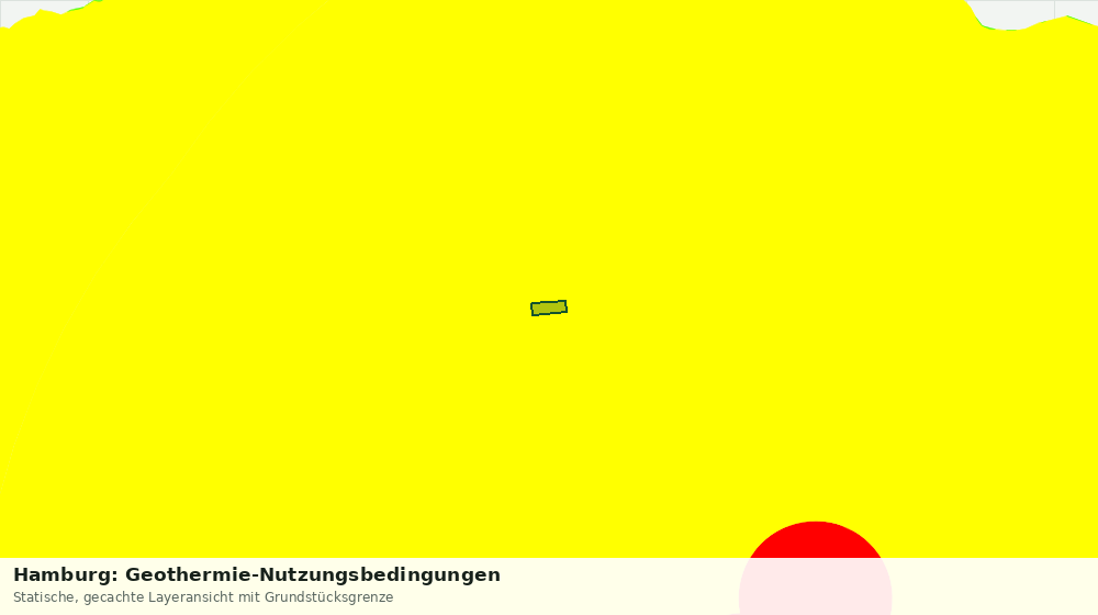 Statische Kartenansicht: Hamburg: Geothermie-Nutzungsbedingungen