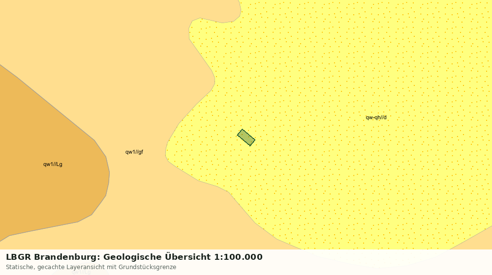 Statische Kartenansicht: LBGR Brandenburg: Geologische Übersicht 1:100.000