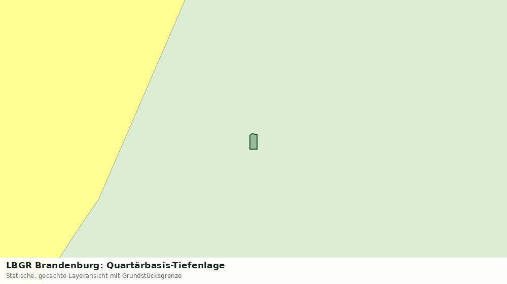 Statische Kartenansicht: LBGR Brandenburg: Quartärbasis-Tiefenlage