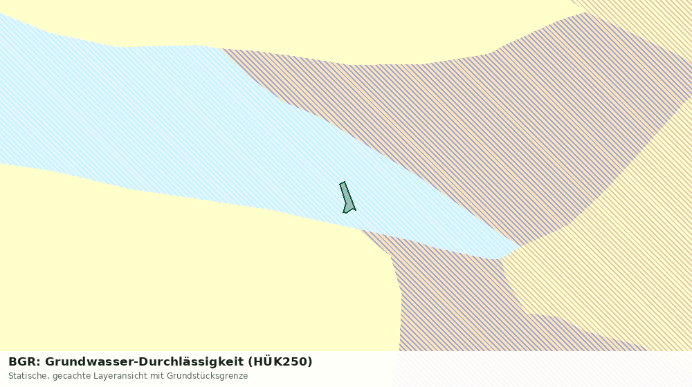 Statische Kartenansicht: BGR: Grundwasser-Durchlässigkeit (HÜK250)