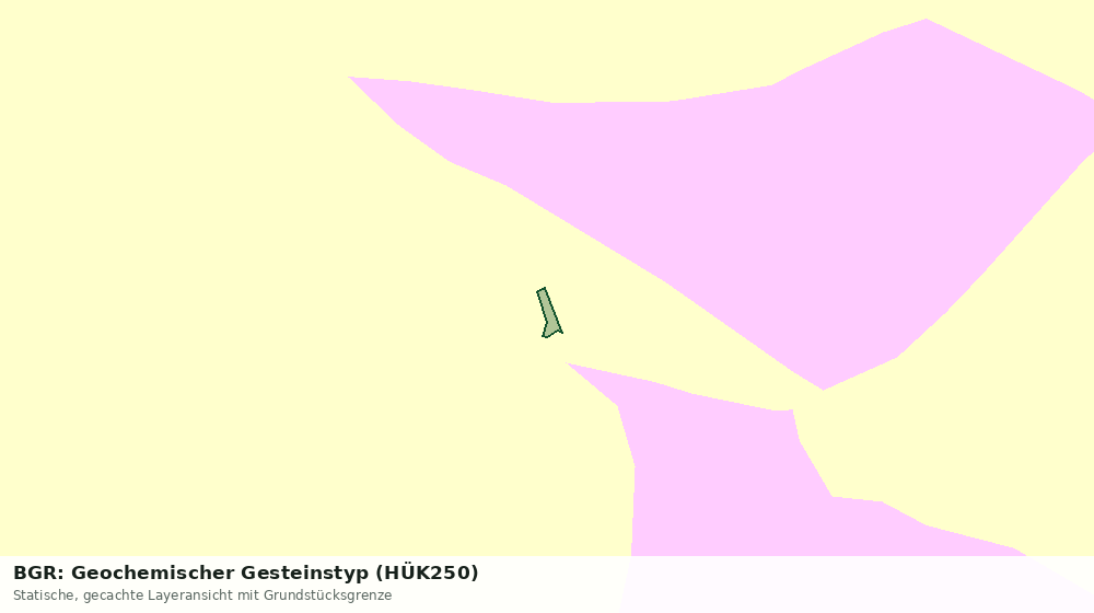 Statische Kartenansicht: BGR: Geochemischer Gesteinstyp (HÜK250)