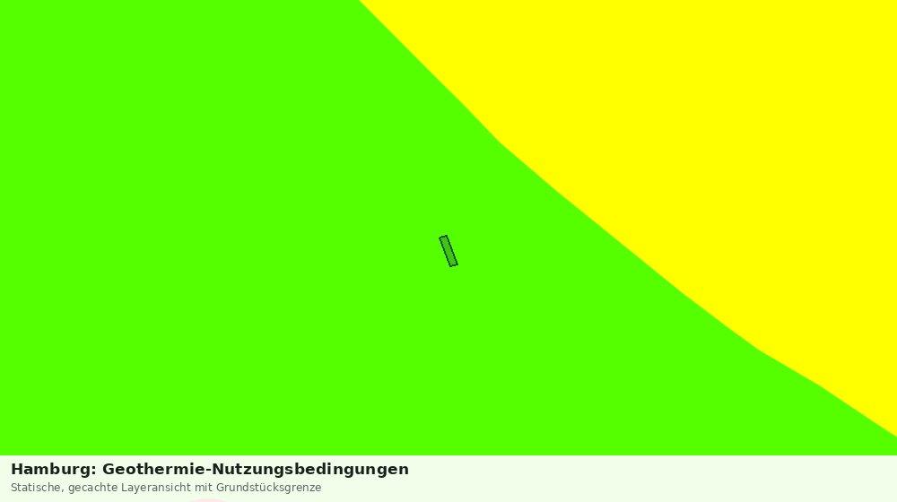 Statische Kartenansicht: Hamburg: Geothermie-Nutzungsbedingungen