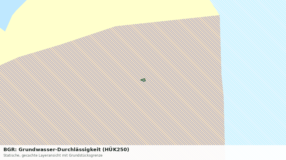 Statische Kartenansicht: BGR: Grundwasser-Durchlässigkeit (HÜK250)