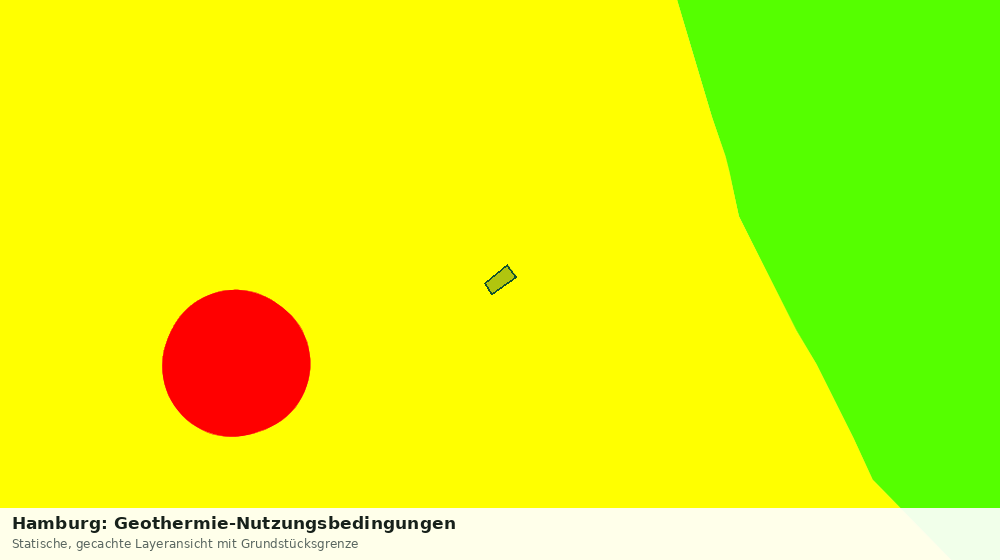 Statische Kartenansicht: Hamburg: Geothermie-Nutzungsbedingungen