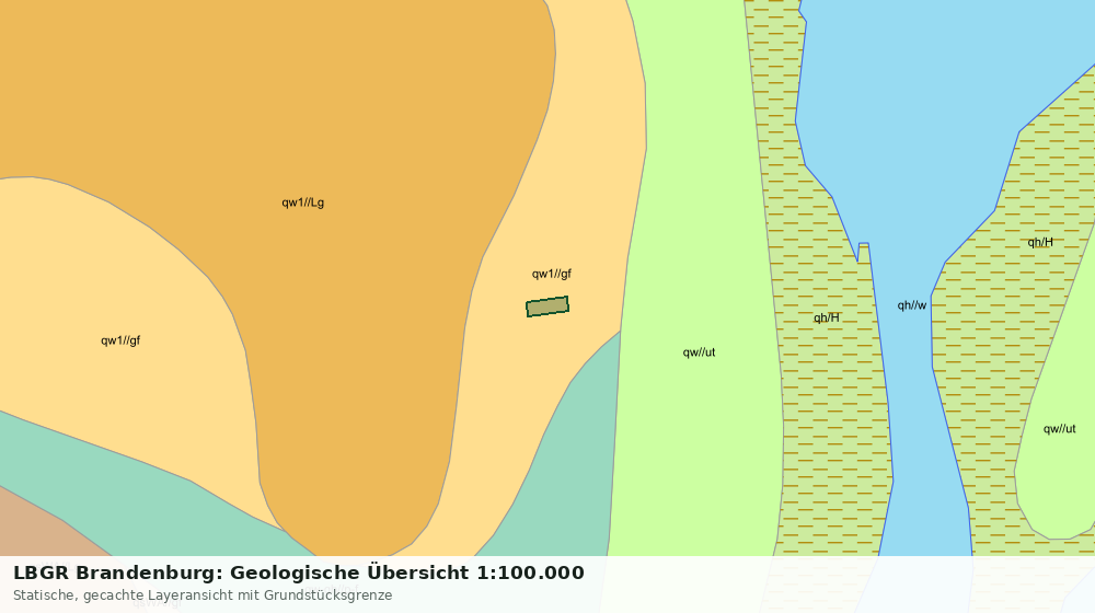 Statische Kartenansicht: LBGR Brandenburg: Geologische Übersicht 1:100.000