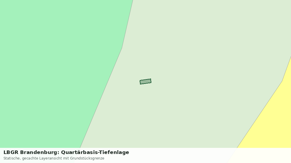 Statische Kartenansicht: LBGR Brandenburg: Quartärbasis-Tiefenlage