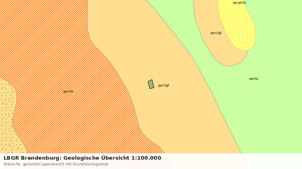 Statische Kartenansicht: LBGR Brandenburg: Geologische Übersicht 1:100.000