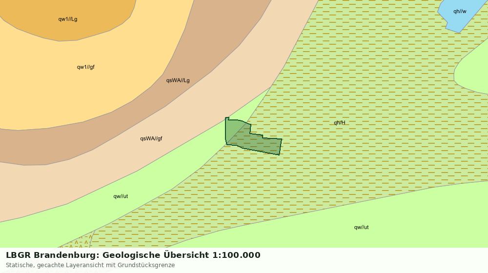 Statische Kartenansicht: LBGR Brandenburg: Geologische Übersicht 1:100.000