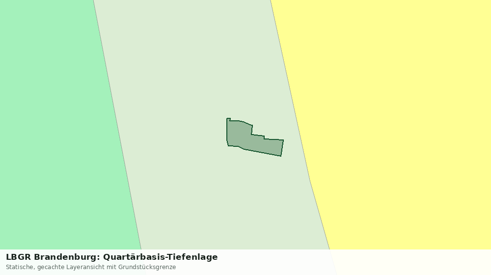 Statische Kartenansicht: LBGR Brandenburg: Quartärbasis-Tiefenlage