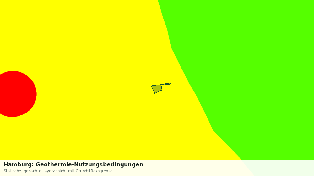 Statische Kartenansicht: Hamburg: Geothermie-Nutzungsbedingungen
