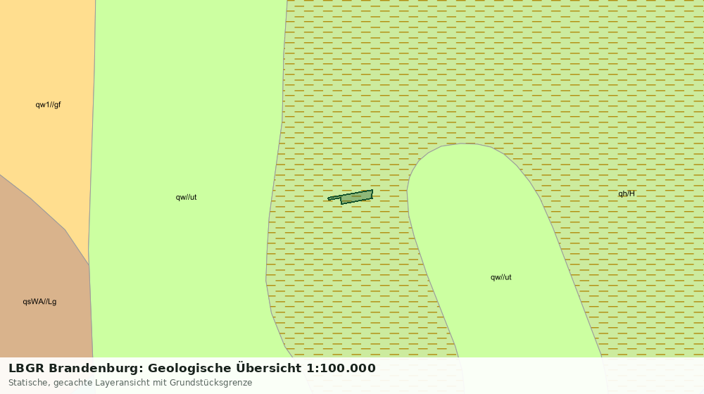 Statische Kartenansicht: LBGR Brandenburg: Geologische Übersicht 1:100.000
