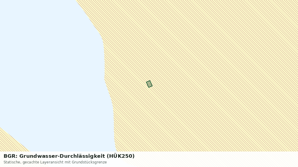 Statische Kartenansicht: BGR: Grundwasser-Durchlässigkeit (HÜK250)