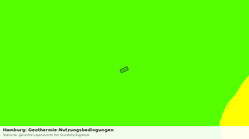 Statische Kartenansicht: Hamburg: Geothermie-Nutzungsbedingungen